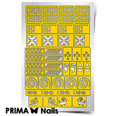 Трафарет для дизайна ногтей PRIMA Nails. Африка