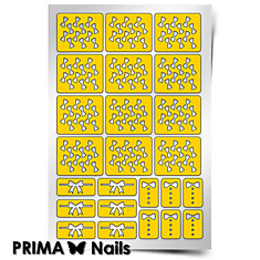 Трафарет для дизайна ногтей PRIMA Nails. Бантики
