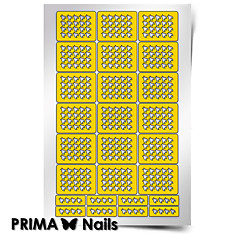 Трафарет для дизайна ногтей PrimaNails. Принт Гусиная лапка