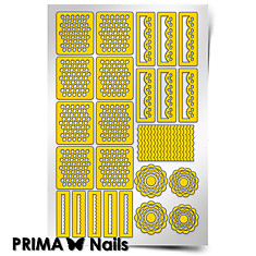 Трафарет для дизайна ногтей PRIMA Nails. Кружева