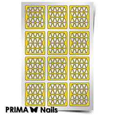 Трафарет для дизайна ногтей PRIMA Nails. Орнамент «Треугольники»