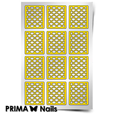 Трафарет для дизайна ногтей PRIMA Nails. Русалка (средний)